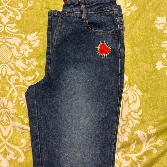 Thalia Sodi Womens Size 10 Boot Cut Jeans Embroidery. - Picture 4 of 7